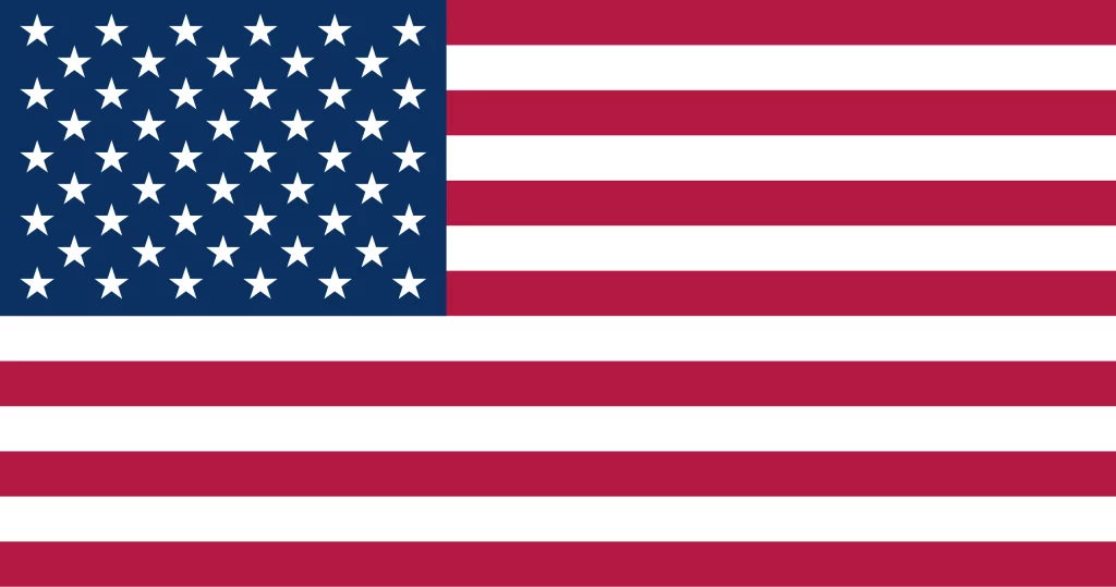 USA flag with 50 stars and 13 stripes, symbolizing American unity and history.
